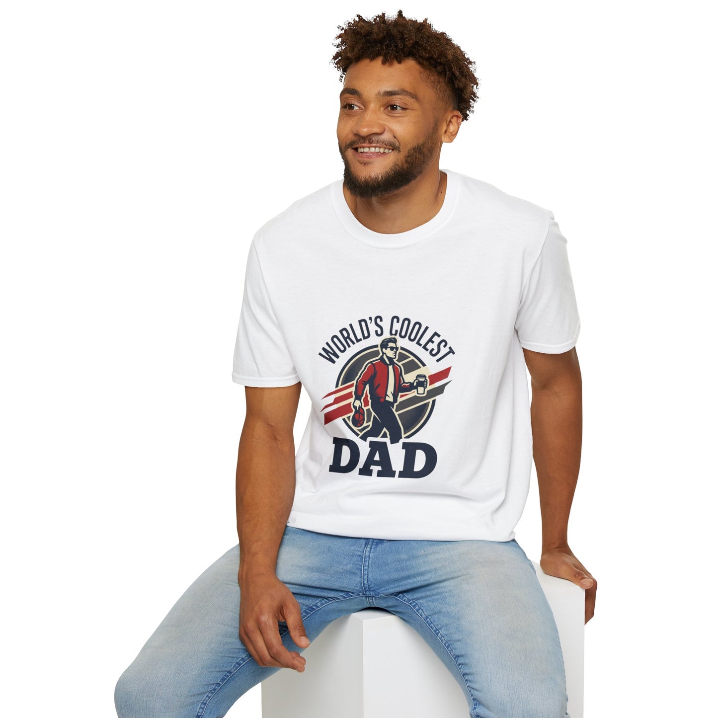 World's Coolest Dad T-Shirt — Retro Motorcycle Dad Tee