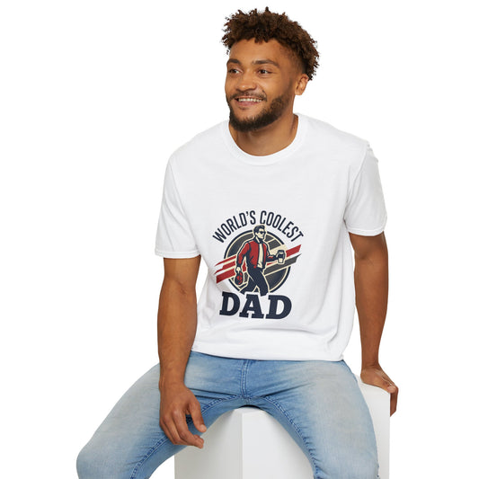 World's Coolest Dad T-Shirt — Retro Motorcycle Dad Tee