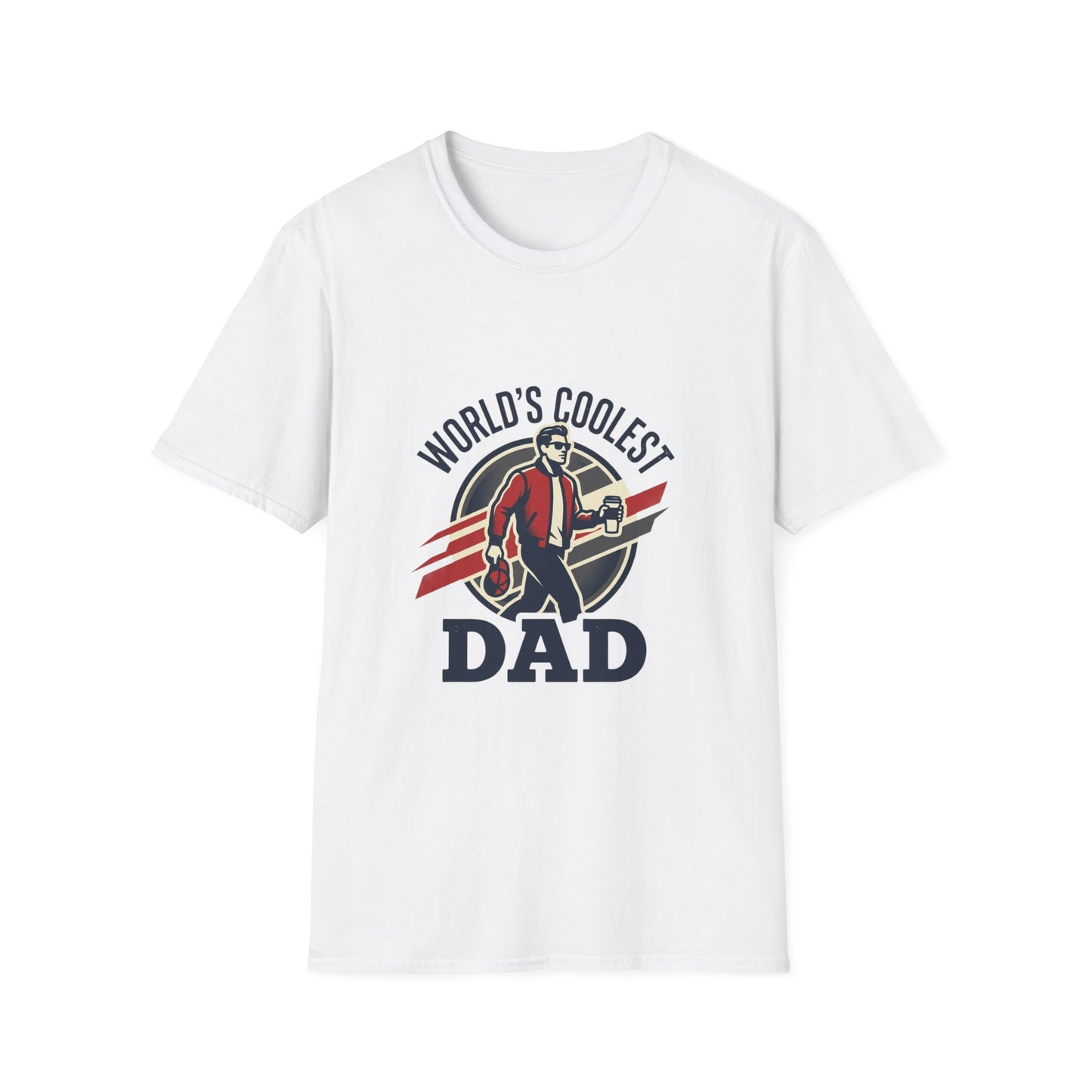 World's Coolest Dad T-Shirt — Retro Motorcycle Dad Tee