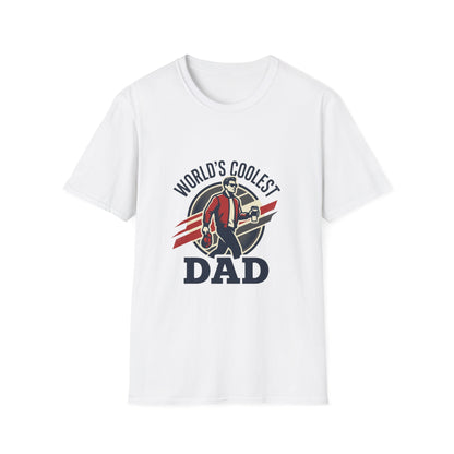 World's Coolest Dad T-Shirt — Retro Motorcycle Dad Tee